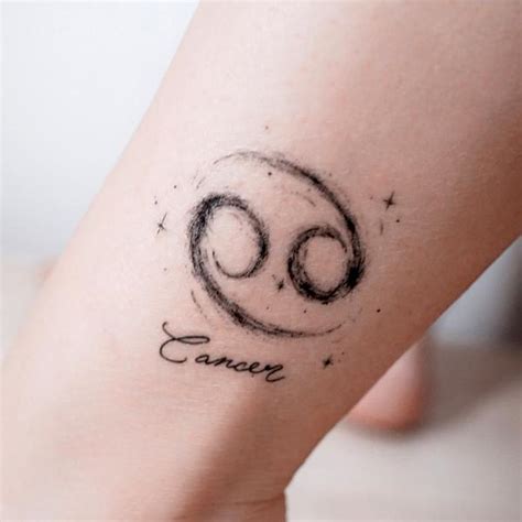 The sign of cancer belongs to the element of water. CANCER ZODIAC TATTOO | LAZY DUO Realistic Temporary Tattoo ...