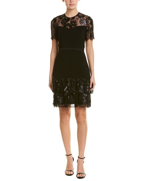 Shoshanna Sheath Dress Womens Black 10 Ebay
