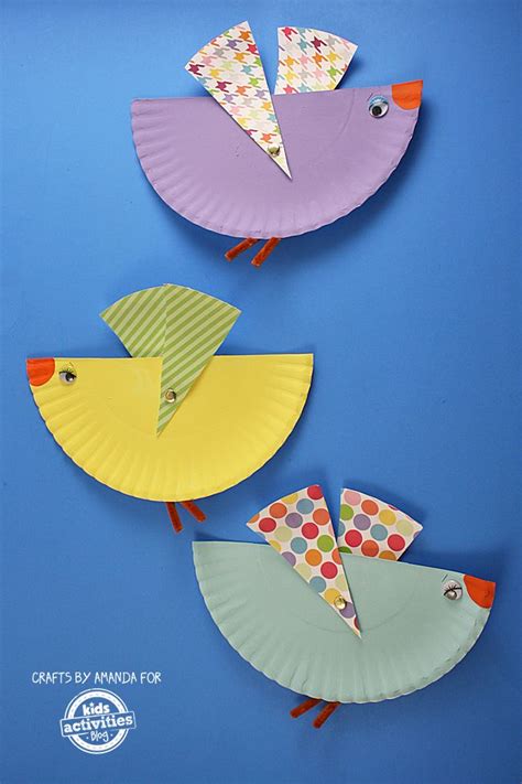 Easy Paper Plate Bird Craft With Movable Wings Paper Plate Crafts For