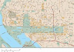 Map of Washington DC street: streets, roads and highways of Washington DC