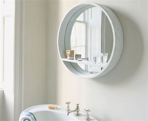 Many people have used on line for finding facts, guidelines, articles or another research for their purposes. White Bathroom Mirror With Shelf round bathroom mirror ...