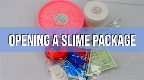 Opening A Slime Package From Etsywhat You Get In An Order Youtube