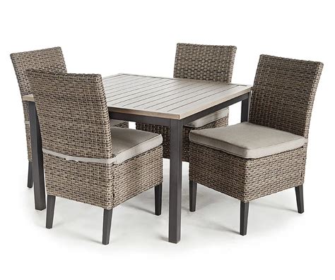 Broyhill Eagle Brooke 5 Piece All Weather Wicker Cushioned Patio Dining