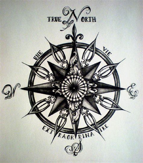 Compass Tattoos Designs Ideas And Meaning Tattoos For You