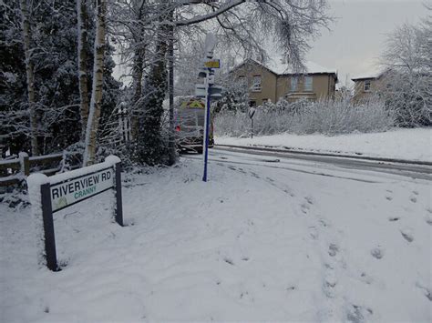 Snow Riverview Road Cranny © Kenneth Allen Geograph Britain And