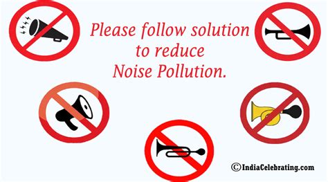 Noise Pollution Posters With Slogan