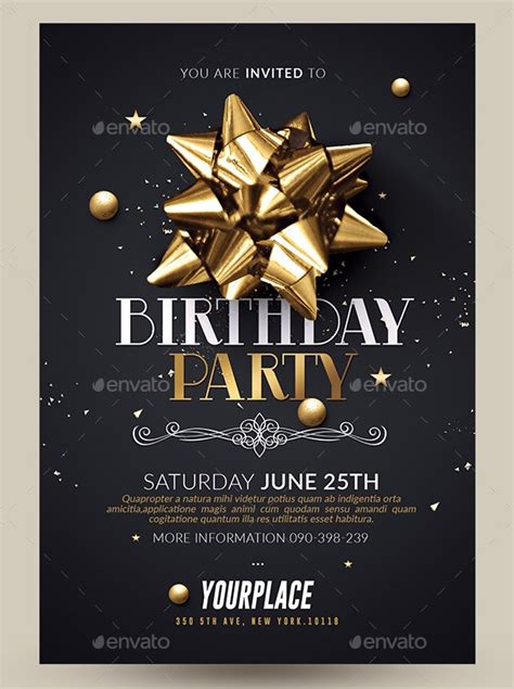 Choose from a wide range of designs & birthday party themes or create your own from scratch! 23+ Birthday Party Invitation Designs - Word, PSD, AI, Vector EPS, Publisher | Free & Premium ...