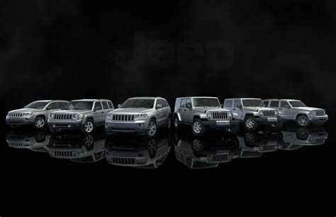 Jeep Vehicle Line Up Rendered In Keyshot By Tim Feher All Six In One