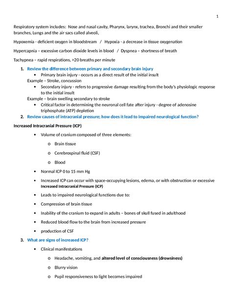 Final Exam Review Sheet Essentials Of Pathophysiology With Answers Browsegrades