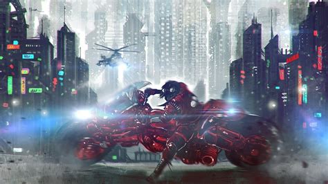 Wallpaper Cyberpunk Futuristic Akira Kaneda Games Screenshot