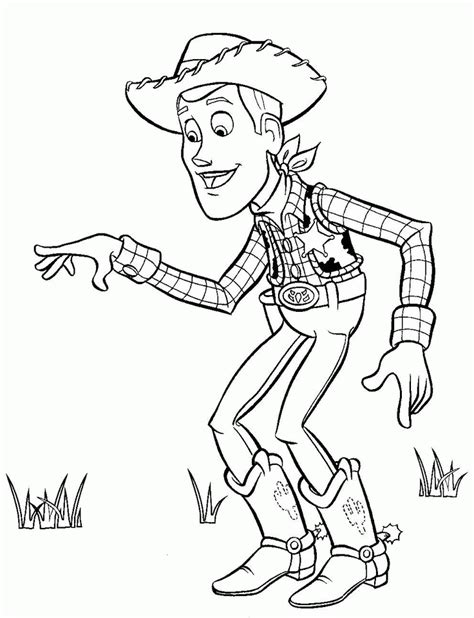 Elegant Pict Easy Toy Story Coloring Pages Woody Coloring Pages