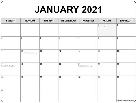 2021 Calendar Holidays And Observances Printable Calendars 2021 Images