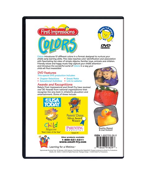 Colors Dvd Learning Colors Dvd The Brainy Store