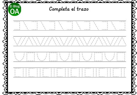 20 Fichas De Grafomotricidad Trebajamos El Trazo6