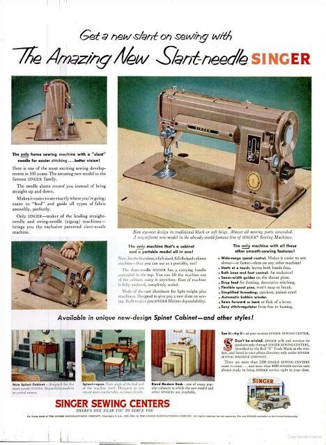 Still Stitching Vintage Sewing Machines 50 Vintage Singer Company