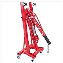 Amazon Com BIG RED T Torin Steel Garage Shop Crane Engine Hoist With Folding Frame