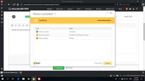 A 78 Mb Norton Update Malwaretips Forums