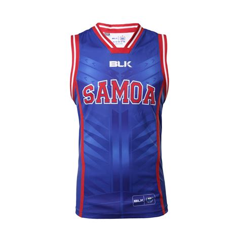 Samoa Rugby Union Players Basketball Singlet Sizes Large Bnwts5 Blk
