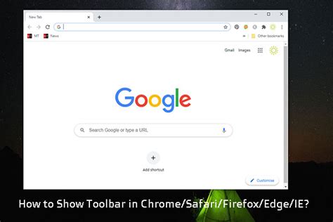 How To Show Toolbar In Chromesafarifirefoxedgeie
