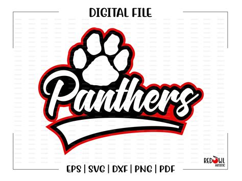 Panther Svg Panthers Svg Paw Svg Panther P Panthers Paw Etsy Canada