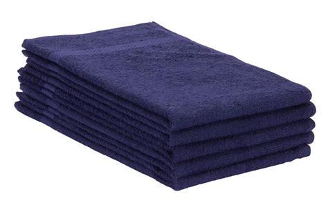 16 X 27 Navy Blue Salon Towels Bleach Resistant 100 Cotton