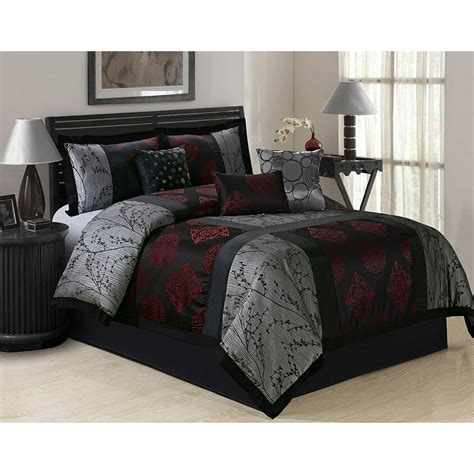 Unique Home Shangrula 7 Piece Comforter Bed In A Bag Ruffled Clearance Bedding Set Fade