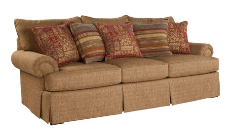 Craftmaster 9275 Loose Pillow Back Sofa With Rolled Arms And Skirt