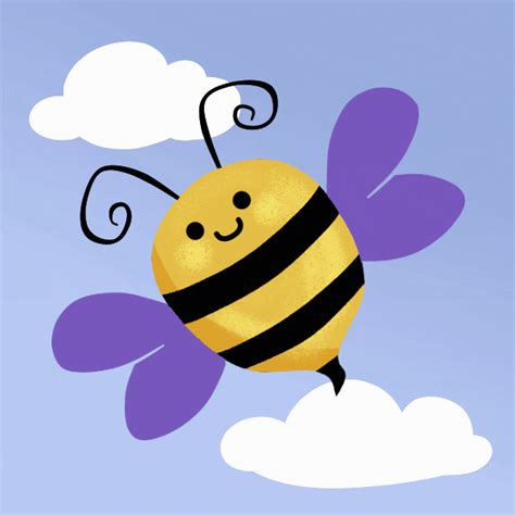 Flying Honey Bee  By Beckadoodles Find And Share On Giphy Cute