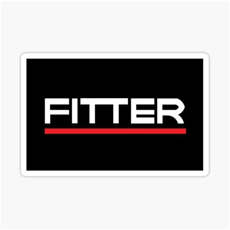 fitter sticker for sale by tradeology redbubble