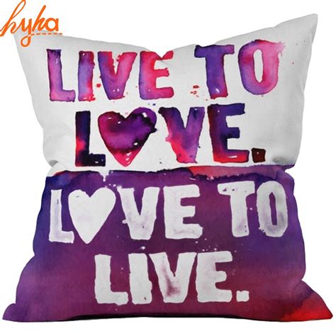 Hyha Love You Cushion Cover Letter Decorative Cushion Cover For Sofa Live To Love Decorative