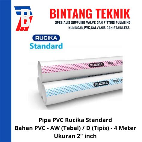 Ukuran Pipa Pvc Standard Aw D Jis Dan Sni Berbagai Merk Off