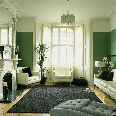 20 Monochromatic Green Living Room