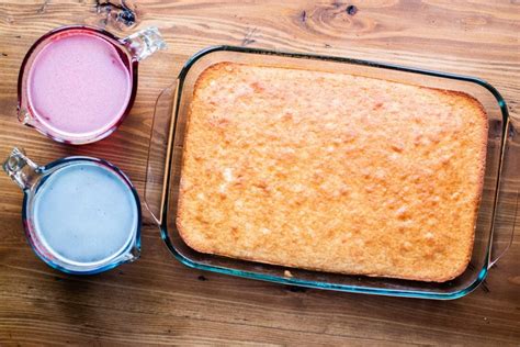 These easy cakes have made their way into my heart and they are here to stay. Flag Decorated Jello Poke Cake - Vintage Recipe Tin