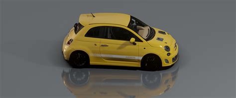 Fiat Abarth 500 Rigged Free Vr Ar Low Poly 3d Model Cgtrader