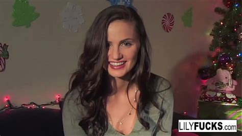 Lily Tells Us Her Horny Christmas Wishes Before Satisfying Herself In Both Holes Xxx Mobile