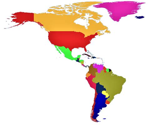 Mapa Politico Das Americas Para Colorir Mapa Politico Das Americas Para