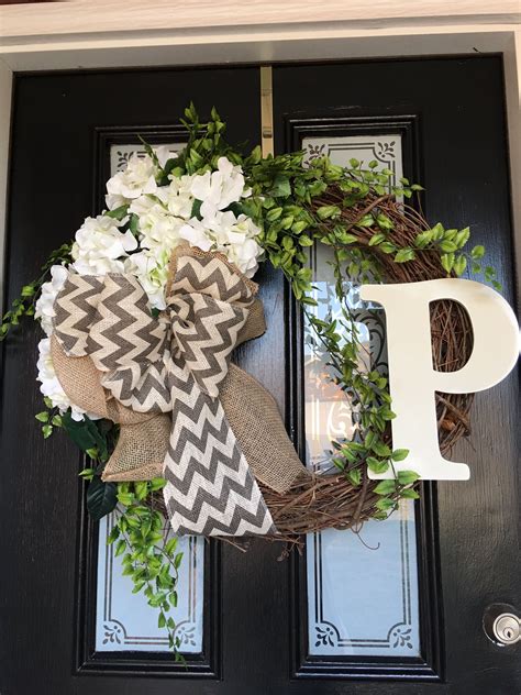 Front Door Wreath With Initial Diy Crafts Fall Decor Wreaths