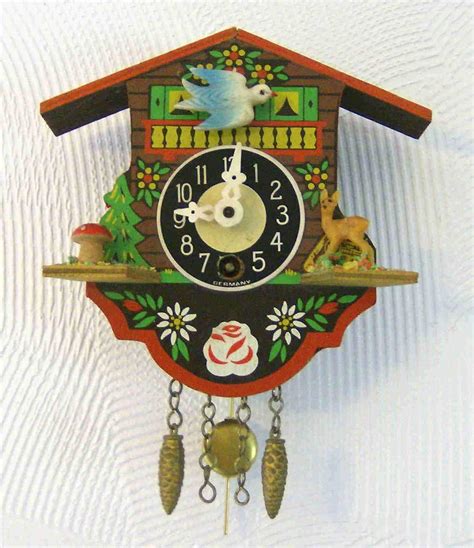 Painted Mini Cuckoo Clock By Wierclock On Etsy