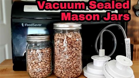 Food Storage How To Vacuum Seal Mason Jars With Food Saver Attachment