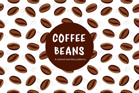 Coffee Beans Vector Free Seamless Pattern