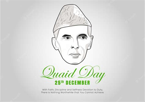 Premium Vector 25 December Quaid E Azam Day
