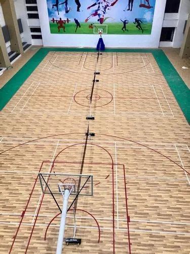 Vinyl Indoor Basketball Court Construction In Pan India 3 7 Mm Rs