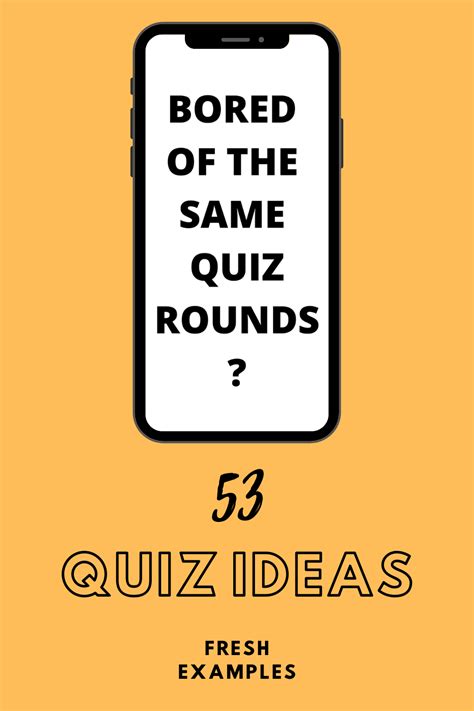 Quiz Round Ideas 54 Quick Fun And Easy Examples Fun Quiz Questions