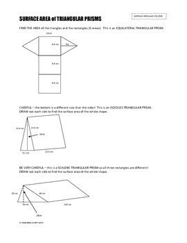 Unit 11 volume and surface area homework 3 answers. SURFACE AREA and VOLUME of PRISMS and CYLINDERS UNIT ...