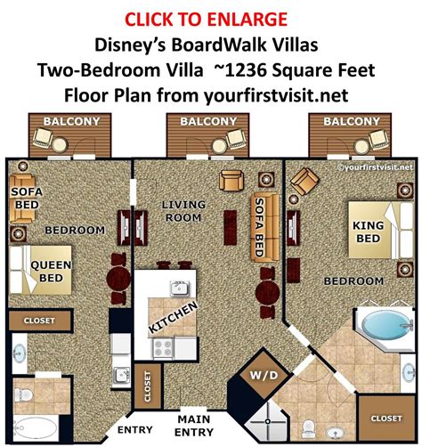 Disneyland Hotel 2 Bedroom Suite Layout Home Design Ideas