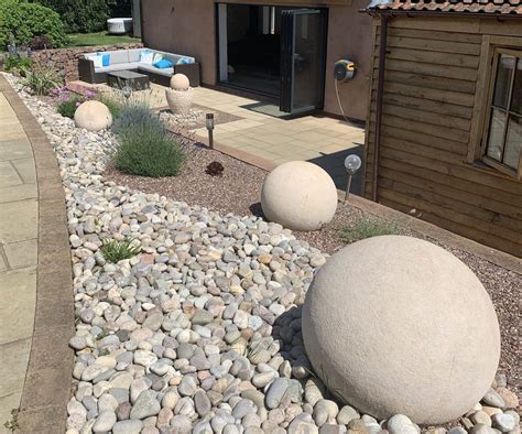 Large Ball Sphere Stone Garden Ornaments And Garden Statues In Uk