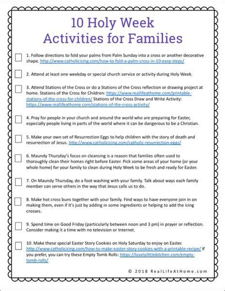 Holy Week For Kids 10 Holy Week Activities Free Printable In 2021