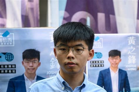 hong kong activist joshua wong says he s barred from election