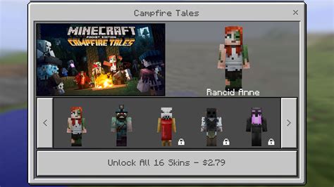 Minecraft Pocket Edition Campfire Tales Skin Pack Gamerheadquarters