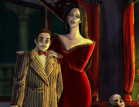 Artstation Gomez And Morticia Addams Couples Portrait
